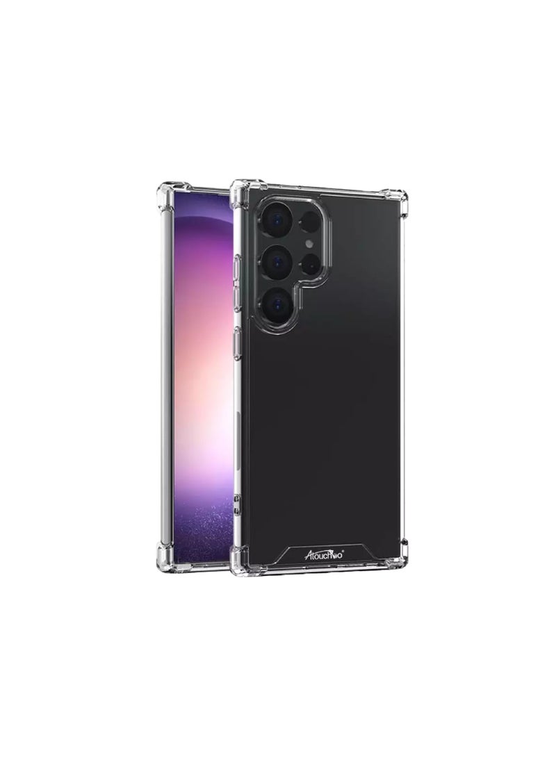 جراب سامسونج جالاكسي إس ٢٤ ألترا - غطاء شفاف مقاوم للصدمات من مادة TPU بزوايا معززة | جراب واقٍ شفاف من كينج كونج آرمور - Image 1