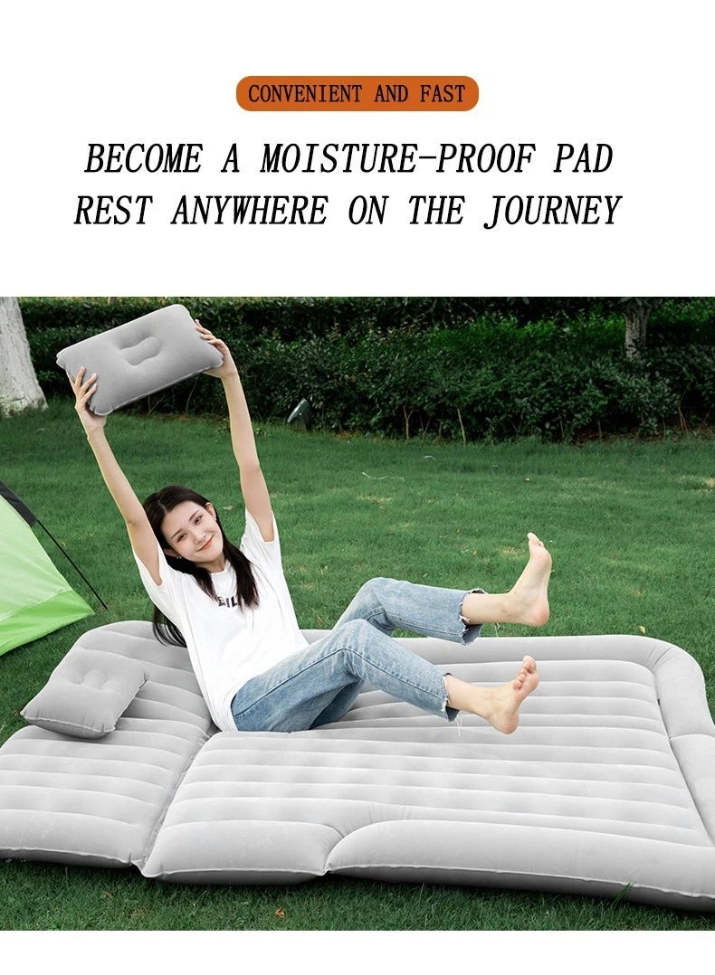 ELTRAZONE Car Travel Inflatable Mattress Air Camping Universal Suv Back Seat Extended Sofa Bed Flocking 2. - Image 3