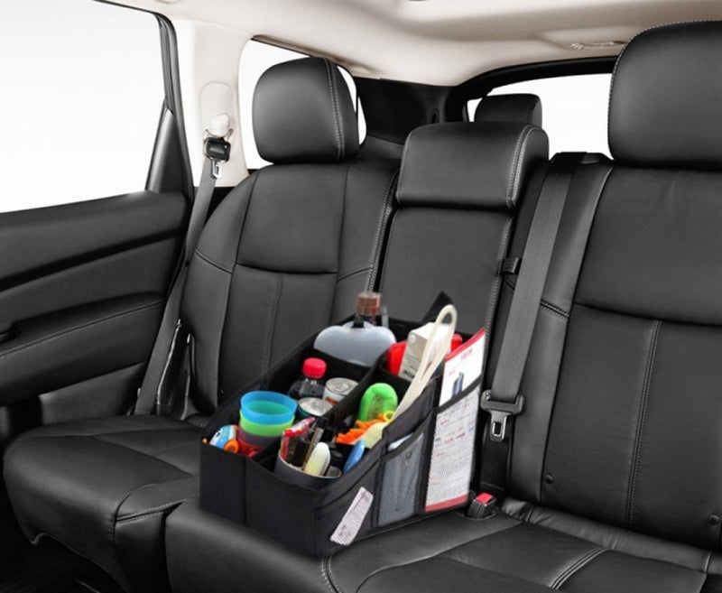 AutoMuko Car Organizer, Car Console Organizer with 6 Large Pockets, + Adjustable Dividers for Keeping Miscellaneous Items Organized- Use in Front or Back to Store Kids Toys, Books, Snacks etc - Image 4