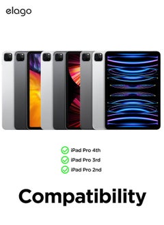 Elago Magnetic Folio for iPad Pro 11 inch 4th Generation (2022) 3rd Gen (2021) 2nd Gen (2020) case cover - Blue with Auto Sleep and Wake function  - Image 2