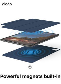 Elago Magnetic Folio for iPad Pro 11 inch 4th Generation (2022) 3rd Gen (2021) 2nd Gen (2020) case cover - Blue with Auto Sleep and Wake function  - Image 4