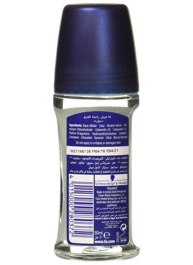 Fa Products Sport Energizing Fresh Roll On Deodorant Antiperspirant, 1.7 Ounce 