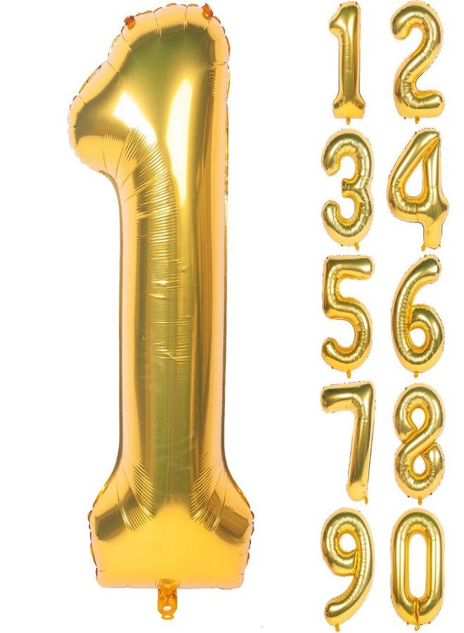 Balloonistics Number 7 Foil Balloon, 16 Inch (Gold) - Image 3