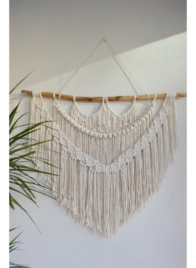Home Gallery Large Size Handmade Macrame Wall Hanging Handmade  - Image 3