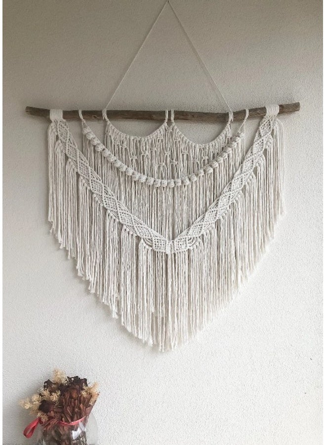 Home Gallery Large Size Handmade Macrame Wall Hanging Handmade  - Image 1