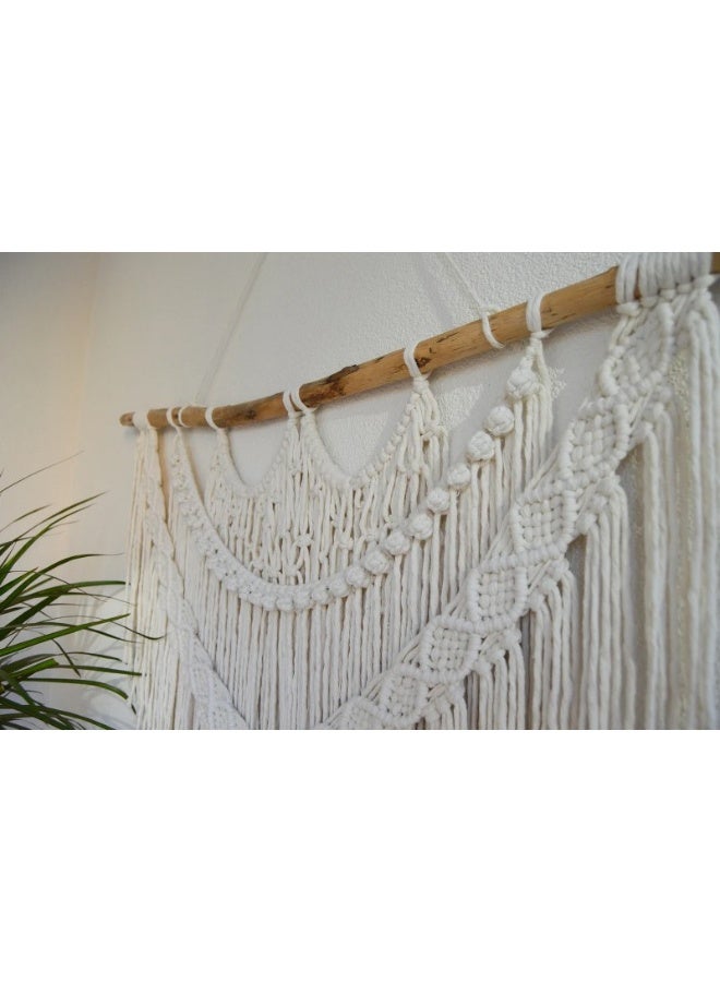 Home Gallery Large Size Handmade Macrame Wall Hanging Handmade  - Image 4