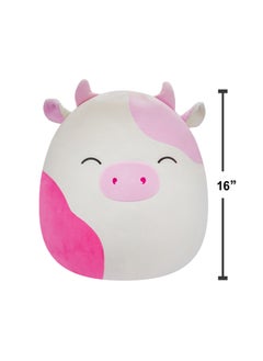 Squishmallows 16 inch Large Plush Caedyn Pink Spotted Cow with Closed Eyes Officially Licensed Kellytoy Plush Toy Colorful Soft Gift for Kids Girls & Boys Washable Squishy Stuff Toy Multicolor All Age  - Image 5