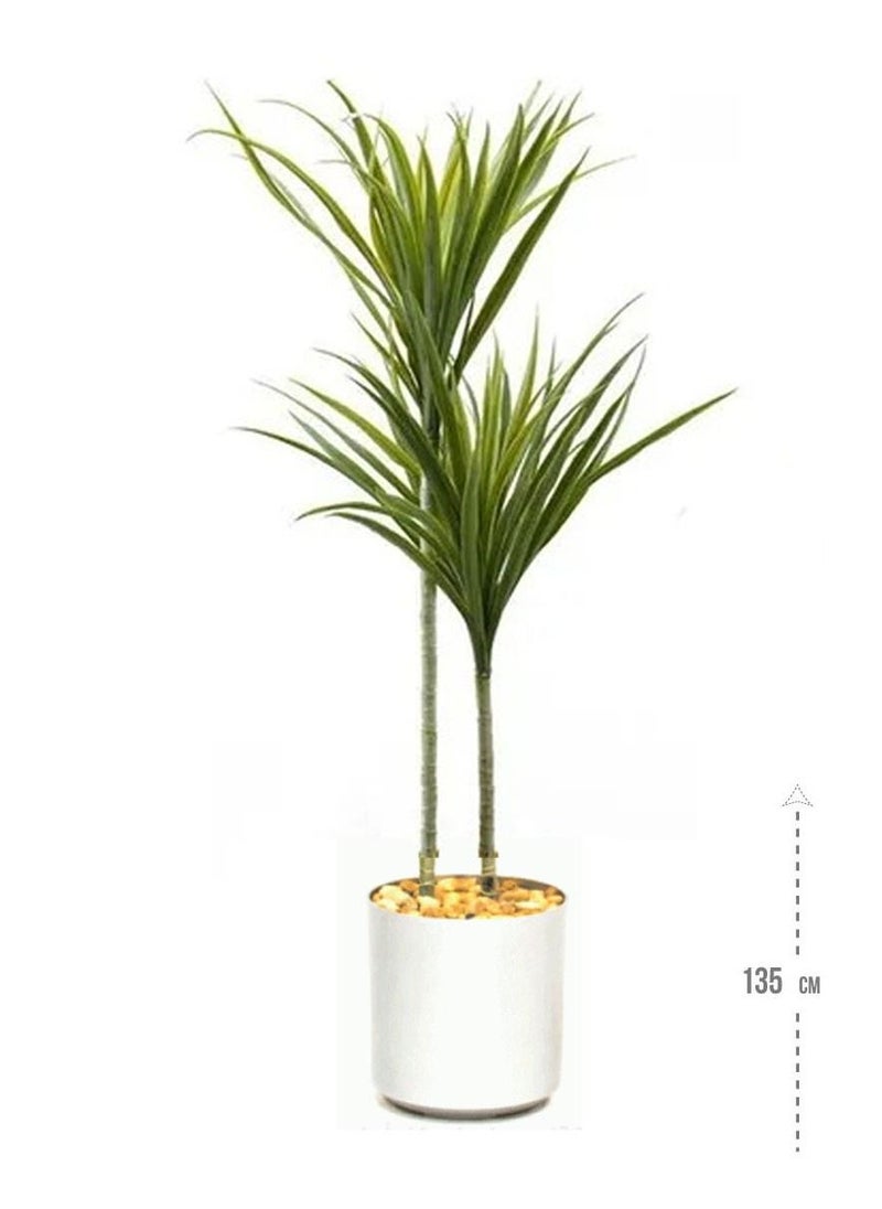 co arma Artificial Aloe Vera Tree With Two Symmetrical Branches  - Image 1