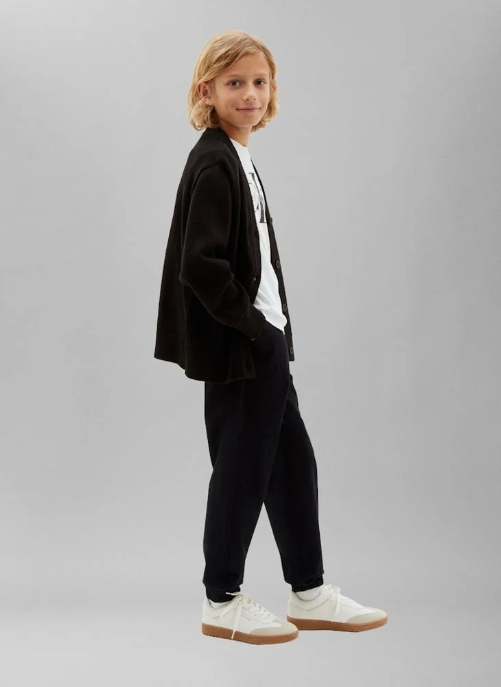 Calvin Klein Jeans Pvh Black Monologo Embroidery Woven Joggers for Men | Best Price UAE