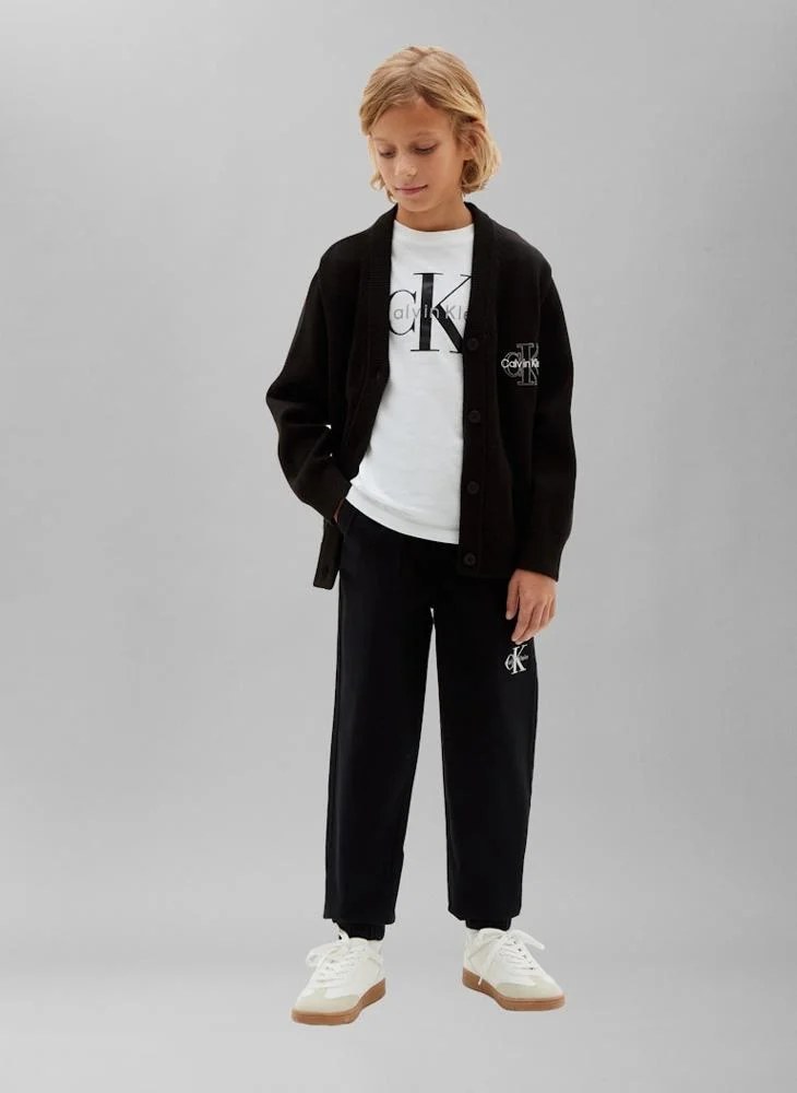 Calvin Klein Jeans Pvh Black Monologo Embroidery Woven Joggers for Men | Best Price UAE