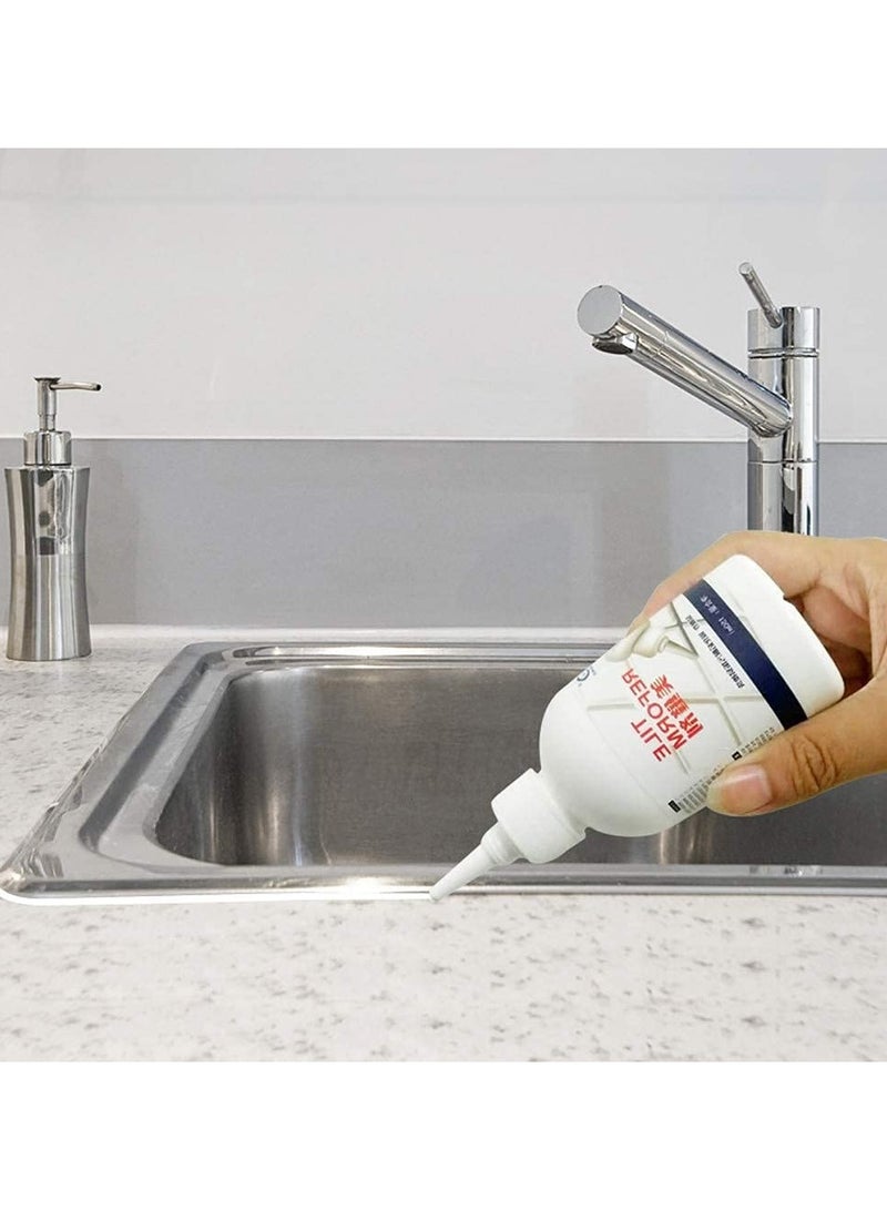 Grout Tile Reviver Repair, 280ml Household Waterproof Tile Gap Replacement Agent Tile Reform Coating Mold Cleaner Tile Sealer, Tile Gap Refill Agent Tile Reform Coating Mold Cleane  - Image 2