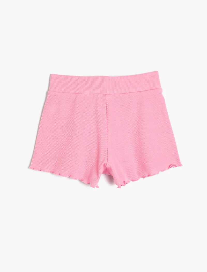 KOTON Ruffled Cotton Shorts
