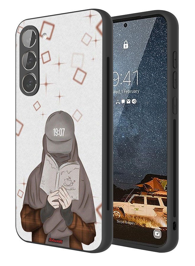 Tolwak Samsung Galaxy S23 Plus 5G Protective Case Cover Girl Reading Art - Image 1