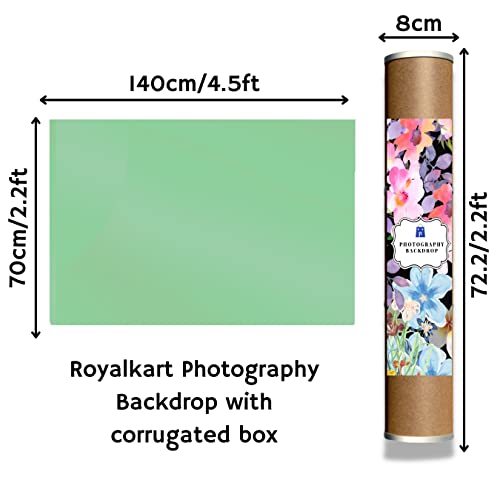 Royalkart 4.5ft x 2.2ft PVC Backdrops for Photography Waterproof | Flatlay Photography Backdrops for Product Photoshoots (Green) - Image 2