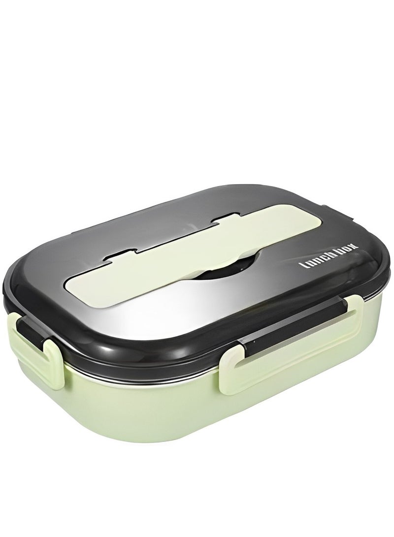 Stainless Steel Lunch Box With Soup Bowl Spoon And Chopsticks For Kids And Adults  - Image 1