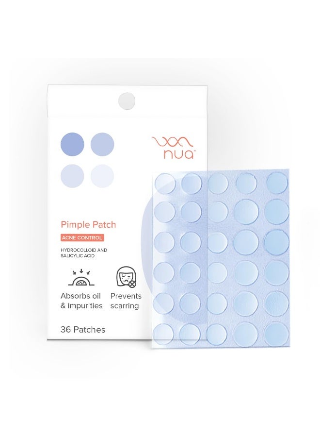 نوا رقعة نوا لعلاج حب الشباب | ٣٦ رقعة هيدروكولويد وحمض الساليسيليك | تمتص الزيوت وتمنع الندبات | علاج ليلي | لجميع أنواع البشرة | رقعة حب الشباب للوجه - Image 1