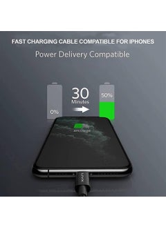 Livx Horizontal 20W Type C To Lightning 2 Meter Apple iPhone iPad Fast Charging and Data Cable Space Gray Ipblt  - Image 2