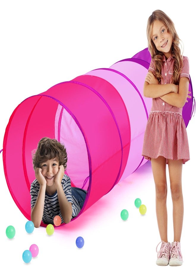 PullCrease 1 Pcs Giant 27.6 Inch Kids Play Tunnel and up Opening Colorful Pop up Crawl Tunnel Toy with Breathable Mesh Game Tent Toy Girl Boy Gift or Dog Cat Pet Tunnels - Image 1