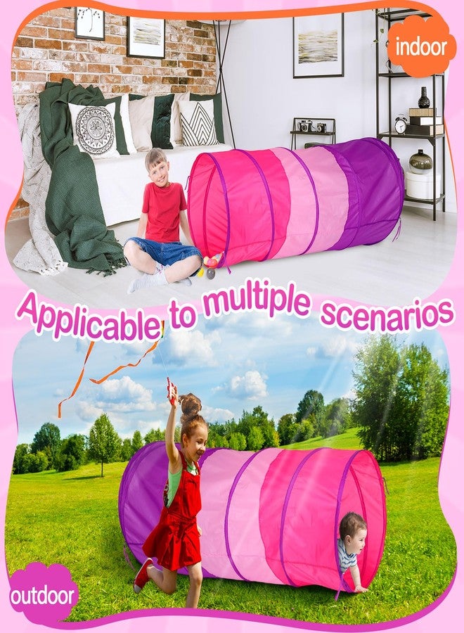 PullCrease 1 Pcs Giant 27.6 Inch Kids Play Tunnel and up Opening Colorful Pop up Crawl Tunnel Toy with Breathable Mesh Game Tent Toy Girl Boy Gift or Dog Cat Pet Tunnels - Image 5