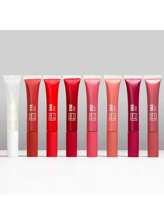 3INA MAKEUP - Vegan - Cruelty Free - The Lip Gloss 100 - Clear Lip Gloss - Mirror-effect - Glossy Look - Creamy Texture - Highly Pigmented - Lip Gloss with wand - Image 3