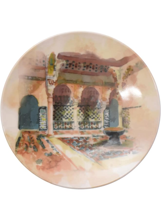 Zinnia Rosa By Zinnia  Islamic 2 Coup Dessert Plate 21Cm - Image 1