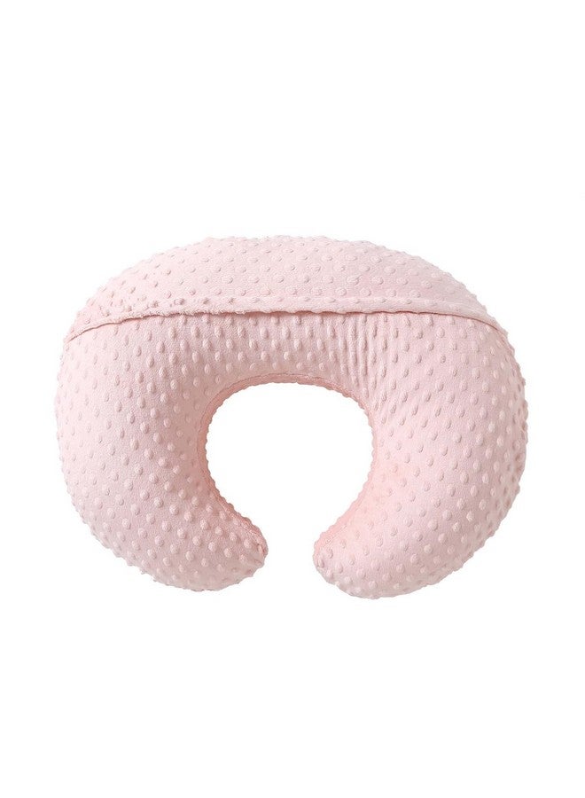 QUENESS Nursing Pillow Cover Breastfeeding Pillow Cases Plush Dot Slipcover (LightPink) - Image 5