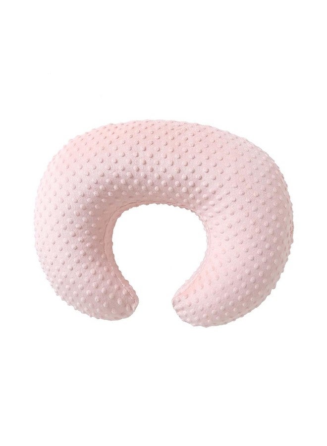 QUENESS Nursing Pillow Cover Breastfeeding Pillow Cases Plush Dot Slipcover (LightPink) - Image 1