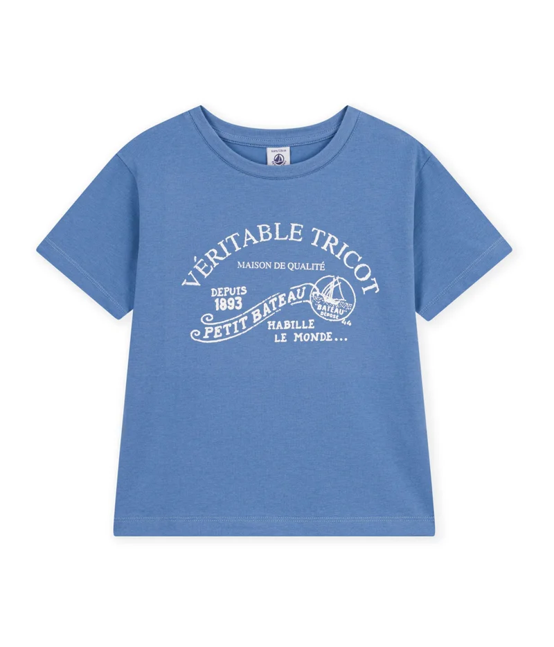 Petit Bateau Children's Short-Sleeved Printed T-Shirt