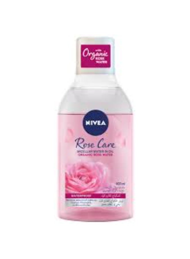 Nivea Micellar Organic Rose Water Makeup Remover 400ml Rose Care