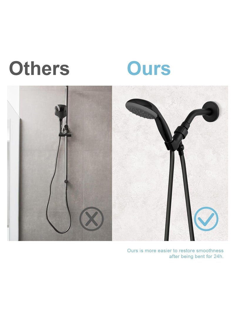 Oasisgalore 60-Inch Matte Black Handheld Shower Hose with Brass Insert for Pet Bathing  - Image 2
