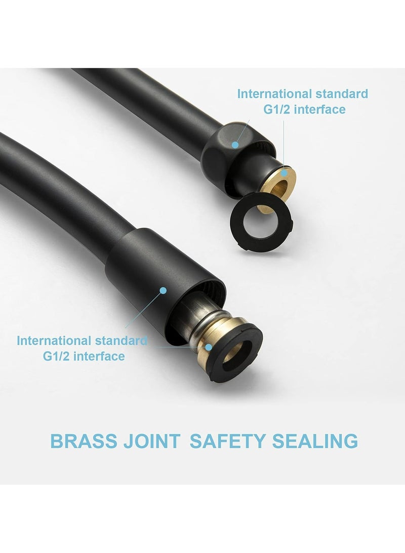 Oasisgalore 60-Inch Matte Black Handheld Shower Hose with Brass Insert for Pet Bathing  - Image 4