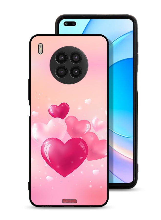 Tolwak Huawei nova 8i Protective Case Cover Beautiful Hearts Art - Image 1