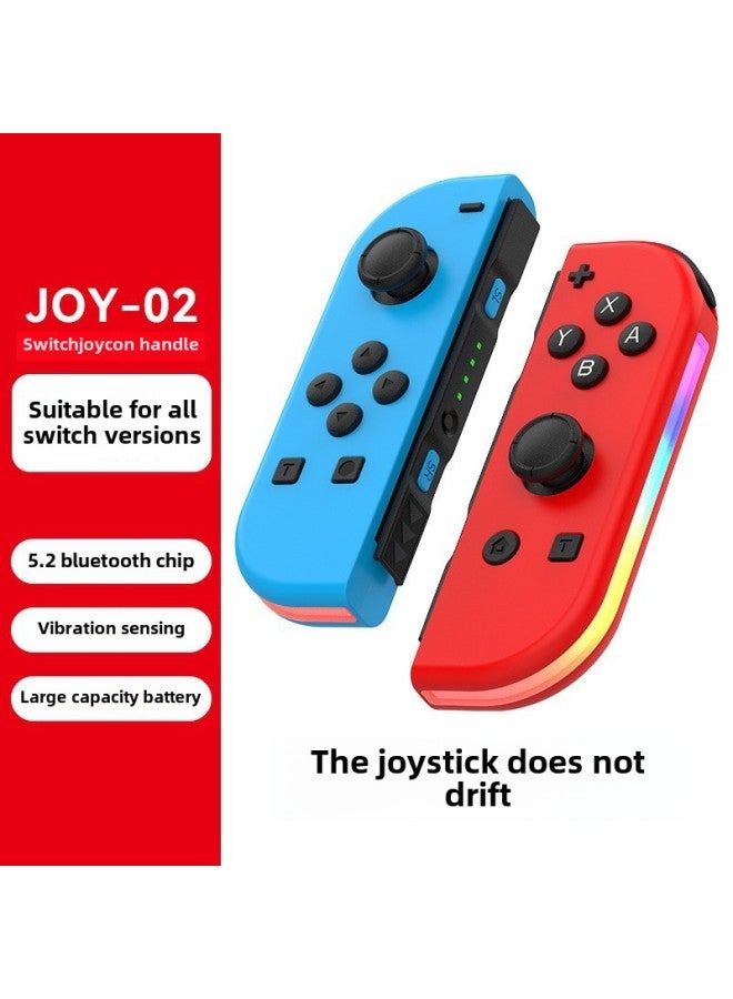 Switch Joycon Left And Right Gamepads With RGB Lights To Wake Up Vibration Glare Somatosensory Bluetooth Gamepads-Product Color:Pink  - Image 2