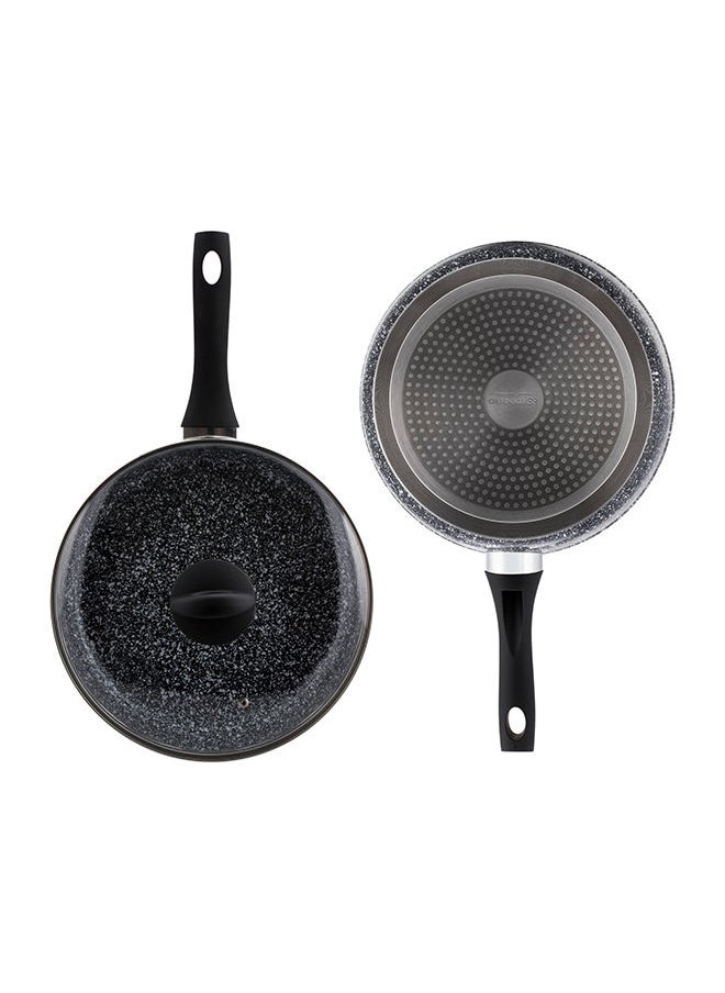 EDENBERG - 28Cm Fry Pan With Lidcoating : Ceramic-Granite Coat, Non-Stick, Pfoa Free Diameter : 20Cm - Image 1