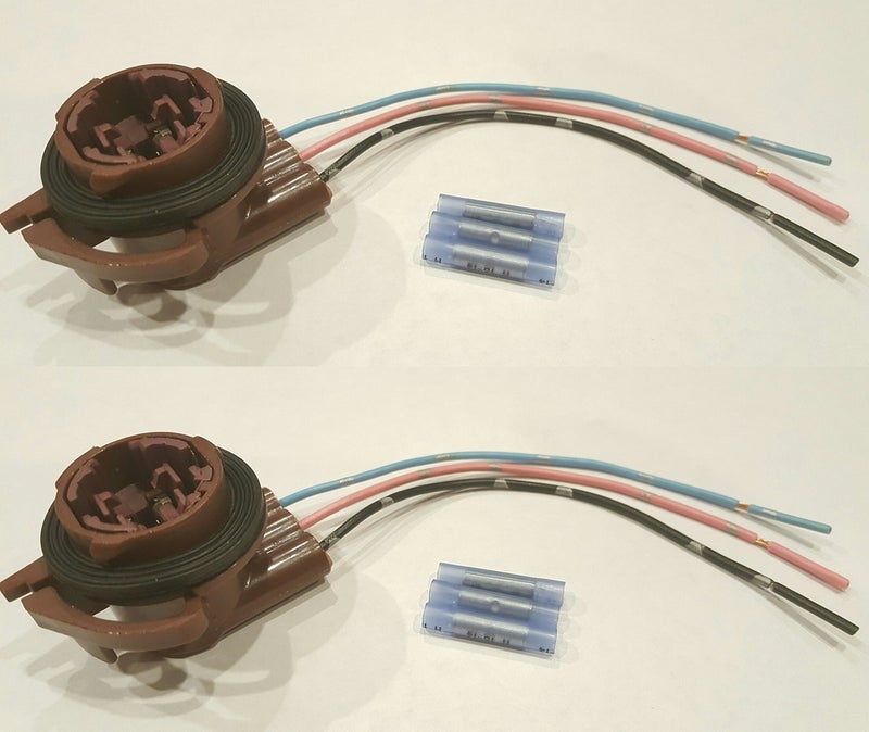 Muzzys Set of Two Wire Harness Pigtail Light Socket Repair Kit Replaces GM 15306147 ACDelco LS92 Dorman 645626 LEDStandard 31574157 Bulbs Turn Signal Brake Daytime Running Lights Backup