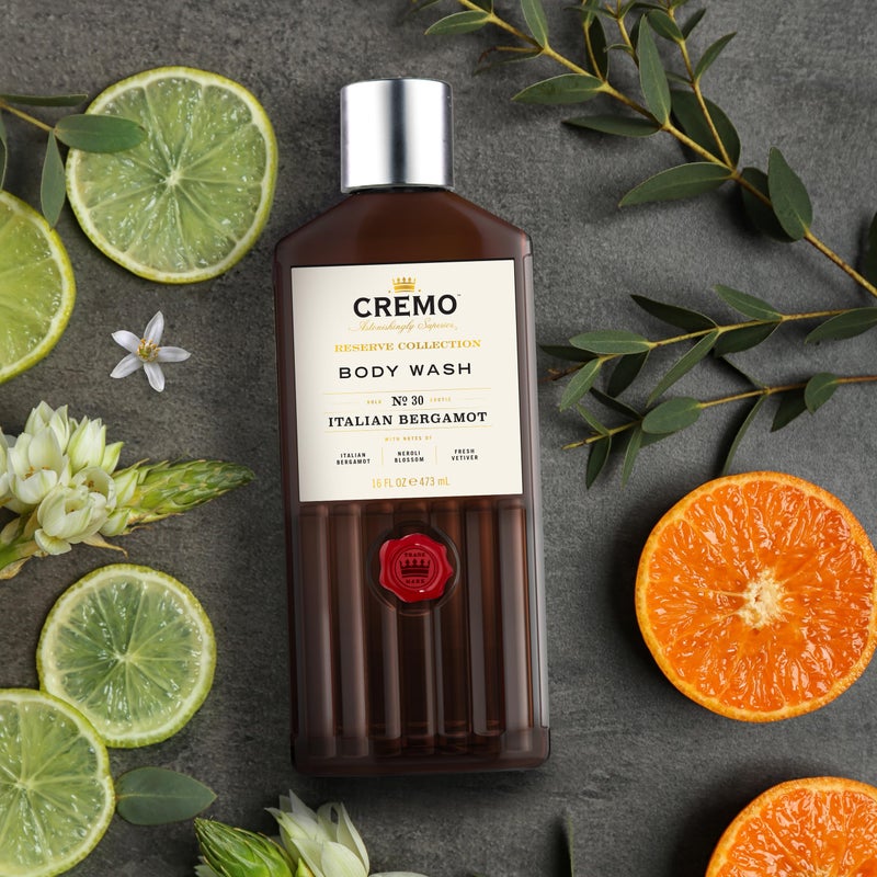 Cremo Body Wash Men, Notes of Italian Bergamot, Neroli Blossom, and Fresh Vetiver, Rich-Lathering Italian Bergamot, 16 Fl Oz - Image 4