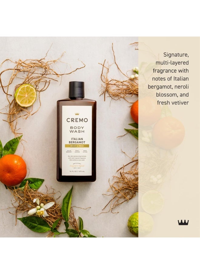 Cremo Body Wash Men, Notes Of Italian Bergamot, Neroli Blossom, and Fresh Vetiver, Rich-Lathering Italian Bergamot, 16 Fl Oz - Image 4