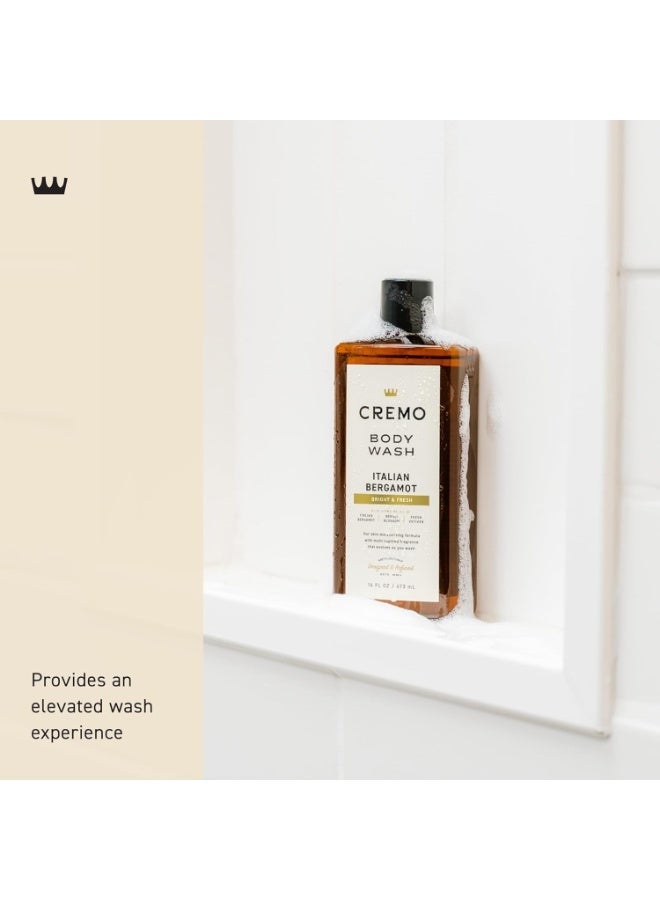 Cremo Body Wash Men, Notes Of Italian Bergamot, Neroli Blossom, and Fresh Vetiver, Rich-Lathering Italian Bergamot, 16 Fl Oz - Image 2
