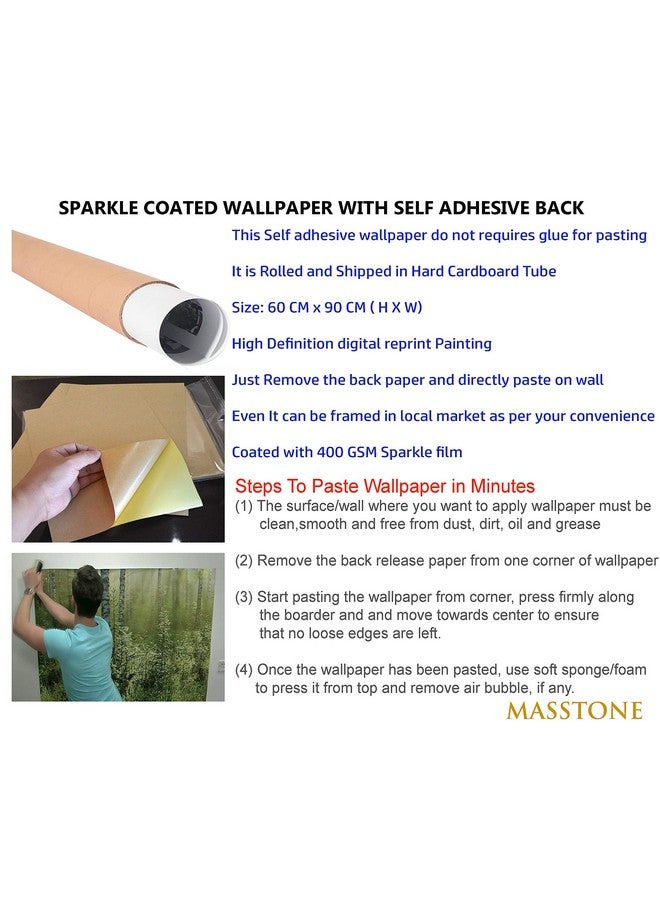 Masstone Romantic Painting For Bedroom | Paris Eiffel Tower View Wall Art 36 x 24 inch | Couple Painting For Wall Decoration | Valentine's Wall Painting - Image 4