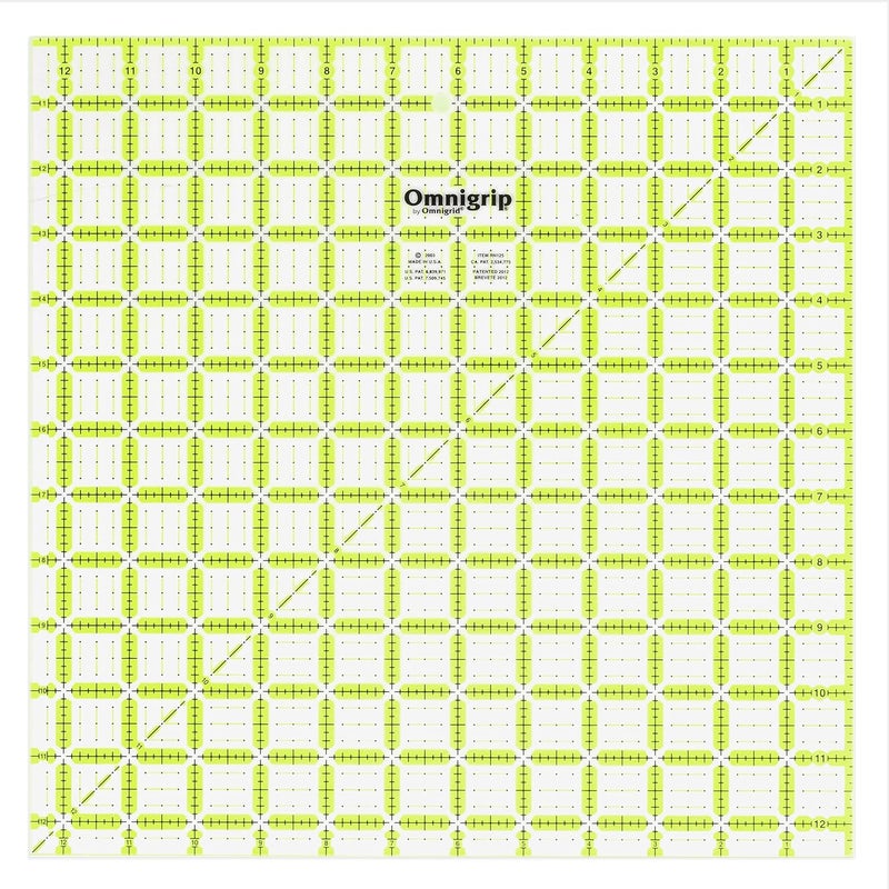 Omnigrid Omnigrip 12-1/2" x 12-1/2" Non-Slip Square Quilting Ruler by - Image 1