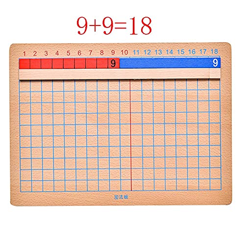 Kghios Montessori Addition and Subtraction Board Montessori Math Toys Material for Toddlers Childhood Kids,Addition & Subtraction Strip Board - Image 5