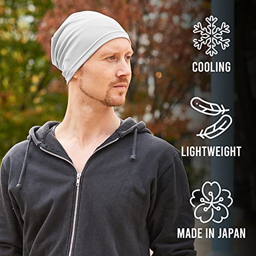CHARM Mens & Womens Running Sports Beanie, Sweat-Wicking UV-Blocking Helmet Liner Gym Cap & Cycling Hat Khaki - Image 5