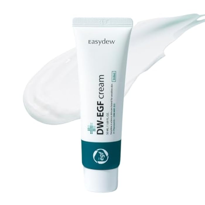 EASYDEW DW-EGF Cream Limited 2.36 oz - Anti-Aging Moisturizer with Human Epidermal Growth Factor & Hyaluronic Acid Collagen to Rejuvenate & Regenerate Cells, Softer Skin, Light weight Refreshing Cream - Image 1