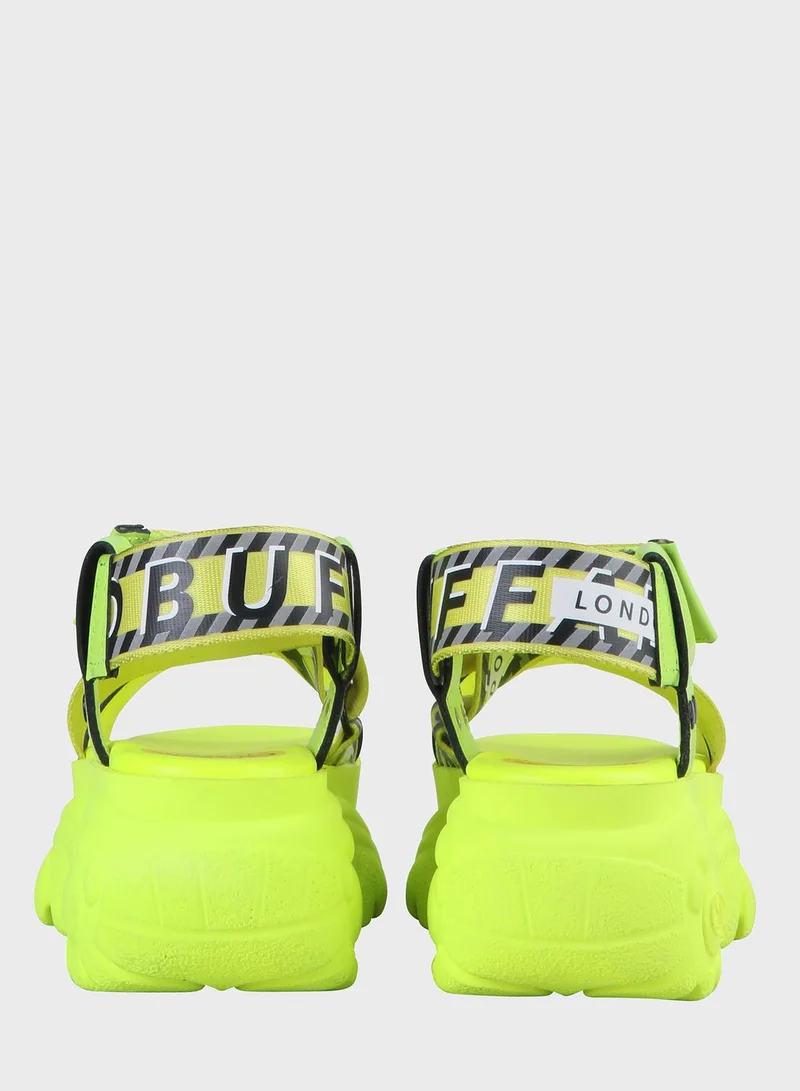 Buffalo London Bo Multi Strap Platform Sandals