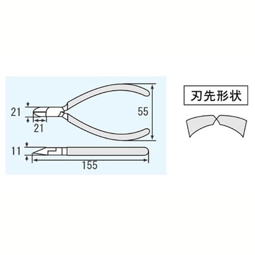 Engineer مهندس NK-36 مقصات القطع القطرية الثقيلة 6.1 بوصة، كماشير ذو حدين احترافي، صنع في اليابان. - Image 2