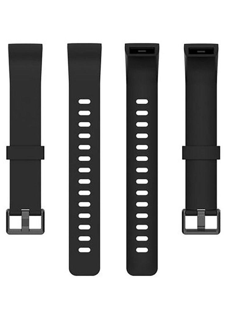 ماركة غير محددة - سوار من السليكون لساعة ريلمي باند - اسود Realme Band - Image 1