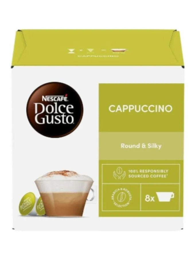 nescaf_dolce_gusto Dolce Gusto Cappuccino 16 Coffee Capsules 186.4g - Image 2