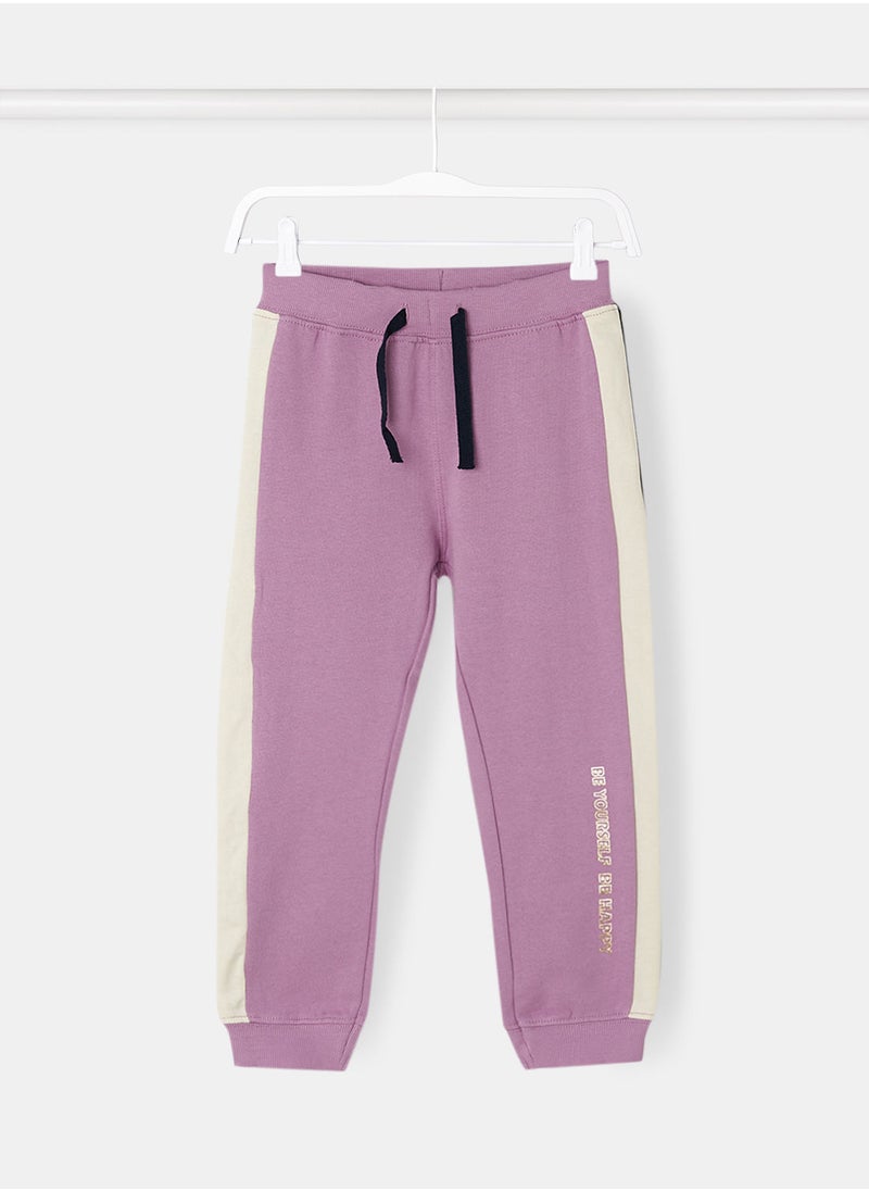 NAME IT - Girls Colourblock Sweatpants - Image 1