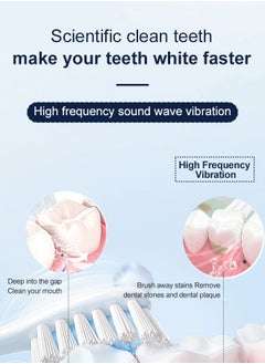 Aluhama Aluhama Electric Toothbrushes for Adults with 4 Brush Heads, Sonic Rechargeable Teeth Whitening, Power Toothbrush  - Image 3