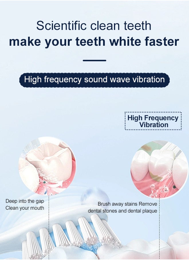 Aluhama Aluhama Electric Toothbrushes for Adults with 4 Brush Heads, Sonic Rechargeable Teeth Whitening, Power Toothbrush  - Image 3